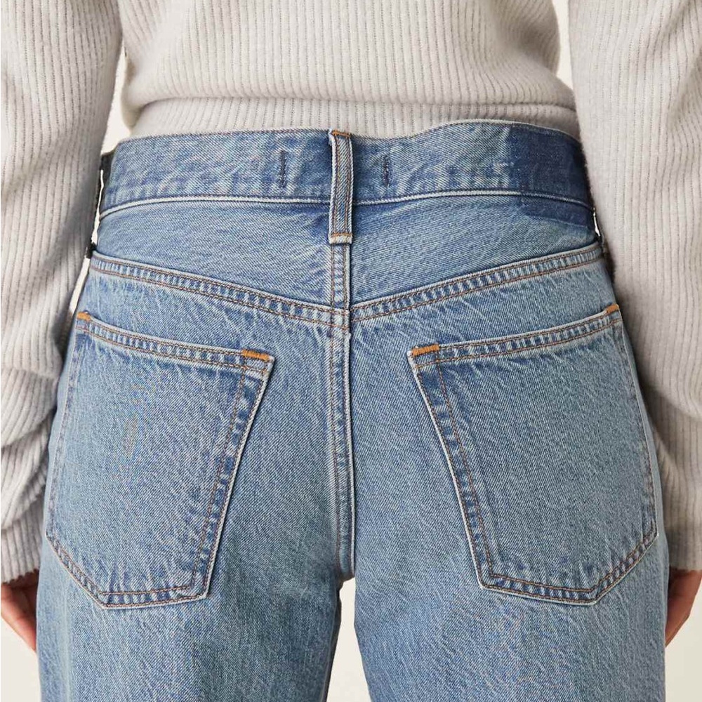 Abercrombie & Fitch Low Rise Loose Jeans Size 25 Curve Love - Picture 2 of 7